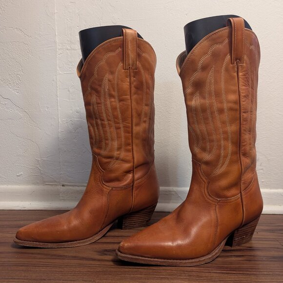 Free People Ainsley Mid Western Boots 40 - Picture 2 of 4